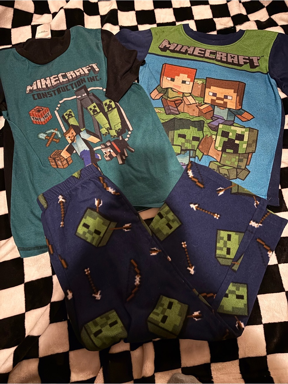 Size 7/8 Minecraft pj lot